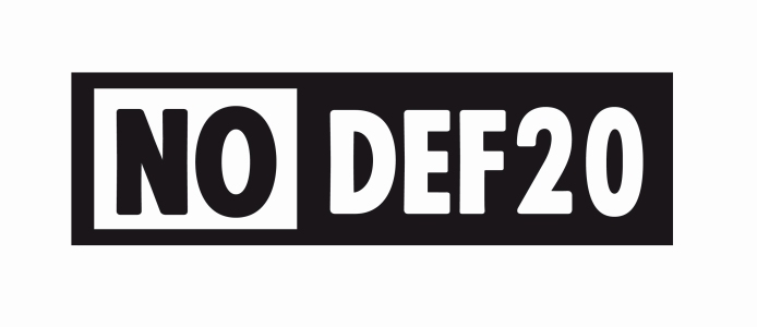 noDEF20 Logo BW