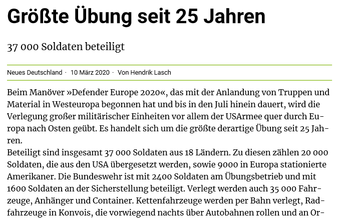 Größte Übung seit 25 Jahren