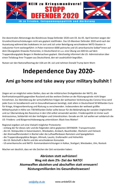 AntiDEF & Independence-Day 2020
